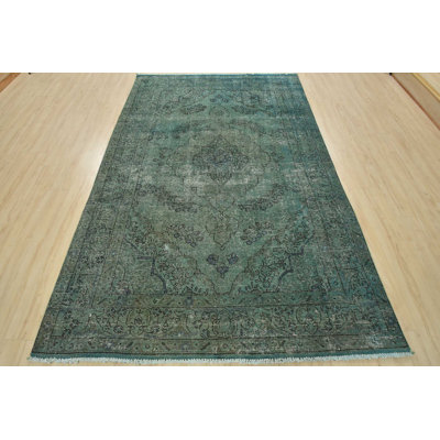 Tapis rectangulaire en laine 6 pi 5 po x 9 pi 9 po One-of-a-Kind