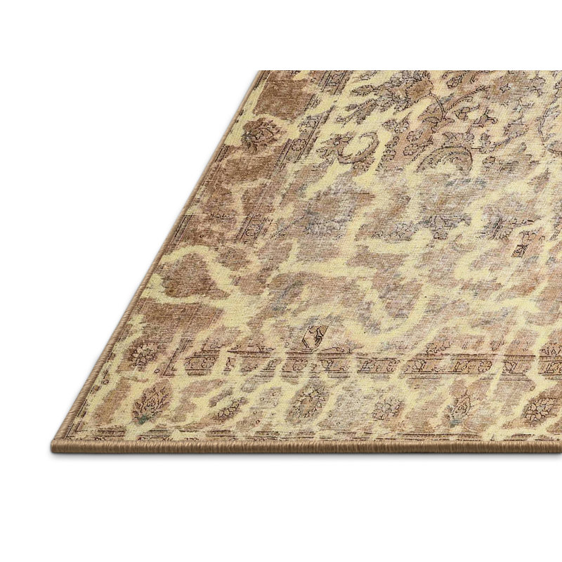 Tapis brun contemporain, Rectangle 4 pi x 6 pi