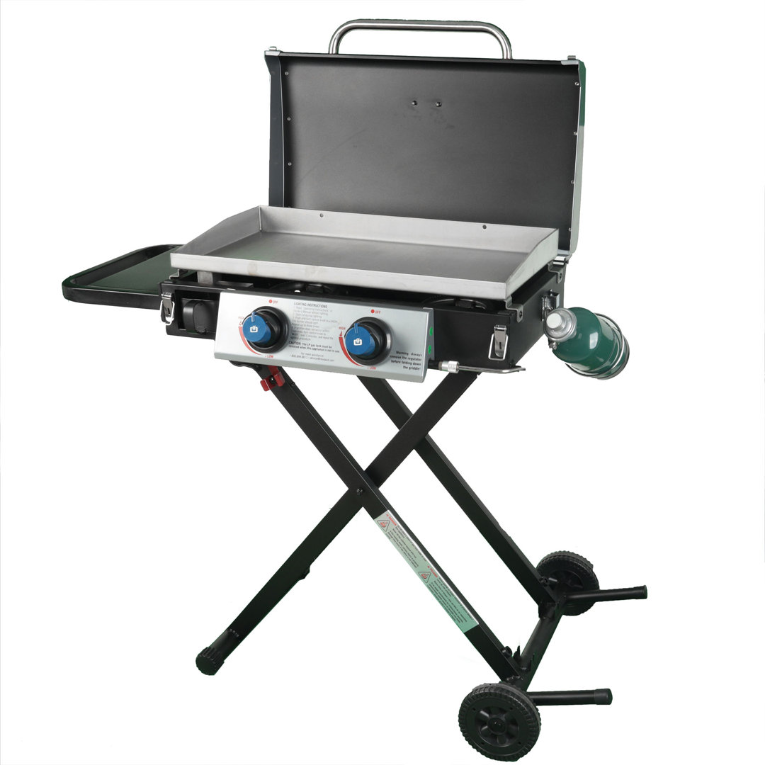 Razor Griddle GGC2030M 25" 2 Burner LP Propane Gas with Folding Shelf, Steel Razor