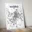 Madrid City Map - No Frame Print-1448801789