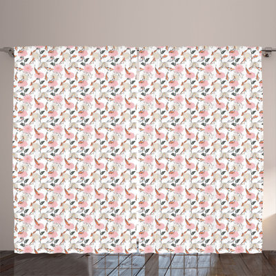 Semi Sheer Curtain Pair