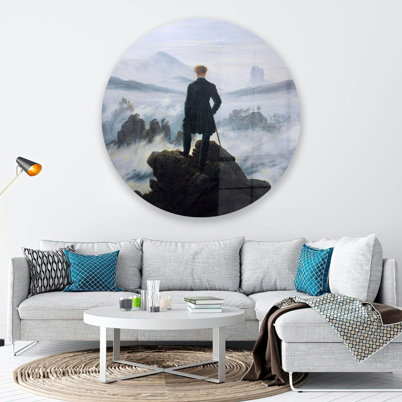 Classic Man Mural Art on Tempered Glass for Wall Decoration Bringing Elegance and Style to Your Home Decor and Living Space