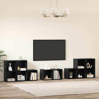 TV Cabinet Set 8 Pcs 37 X 35 X 72 Cm Engineered Wood