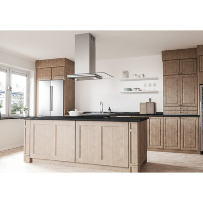 Zephyr Verona 42 in. 600 CFM Island Mount Range Hood with LED Light in Stainless Steel