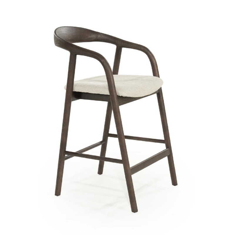 Rayven Barstool High, Walnut, Counter Stool (26" Seat Height)