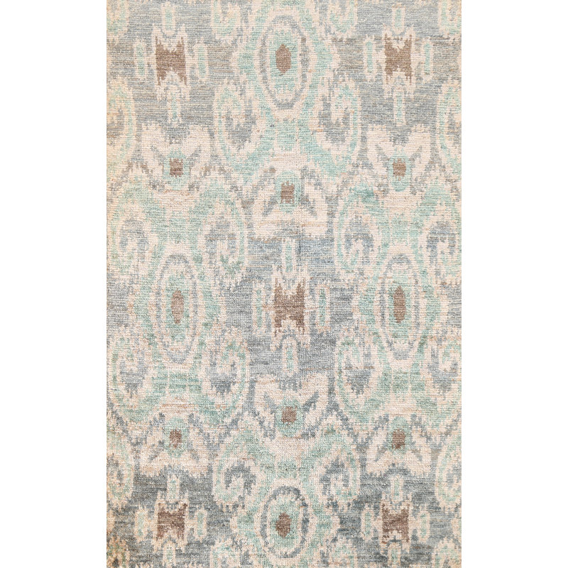 Tapis oriental abstrait marocain noué à la main 5 x 8