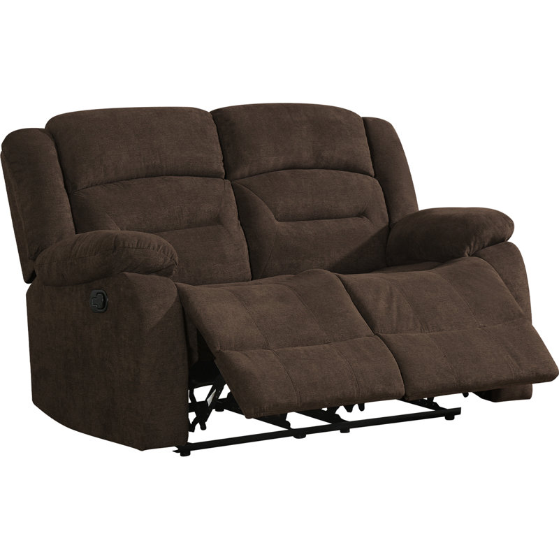 Fauteuil inclinable de cinéma maison en chenille de 58 po de largeur, Brun