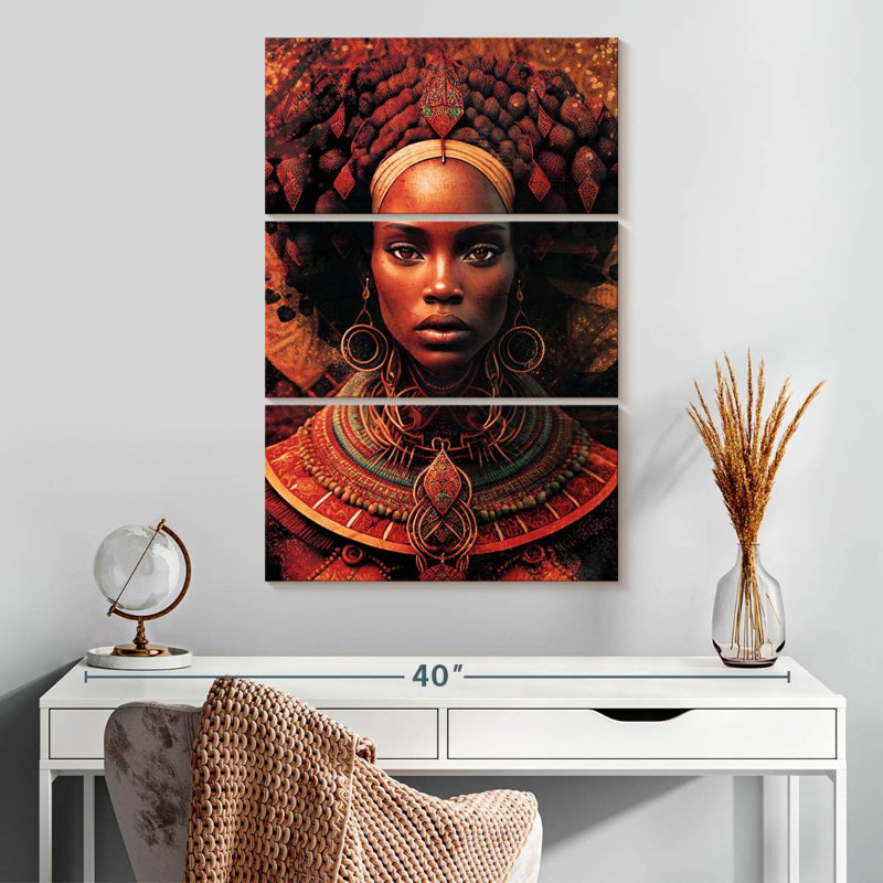 Femme rouge Leisha, H 32 po x l 20 po