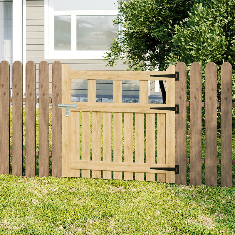 Bargman Wood Gate, 7.6 ft. H x 7.6 ft. W