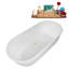 Baignoire autoportante 66,5 "avec drain interne Streamline-101686614