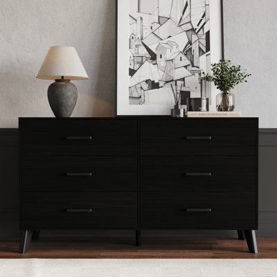 Jeweldine 6 Drawer 52.56" W Double Dresser
