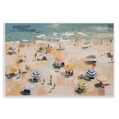 Plaque murale Summer Beachgoers Expression, design par Jacky Ngan