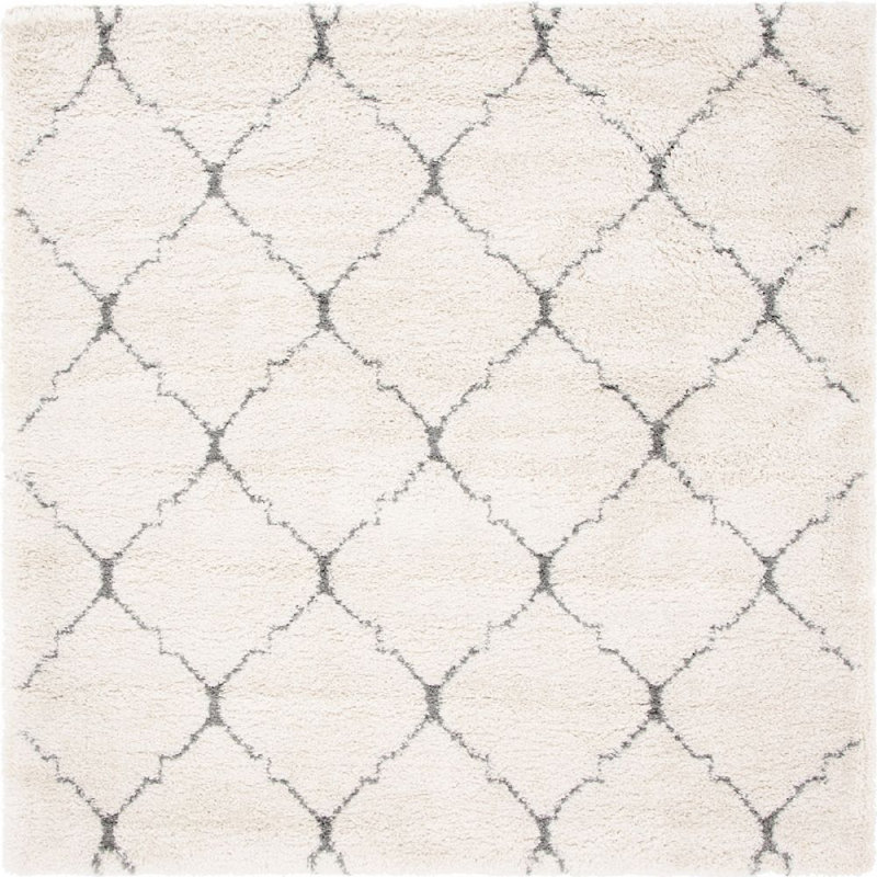 Moroccan Shag Oriental Indoor Rug, Square 8'