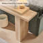 Table d'entrée de 63 pouces de long, console en bois, canapé moderne derrière le canapé pour le salon-1923664904