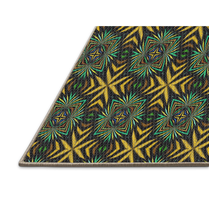 Ikat Indoor Rug, Rectangle 5' x 7'