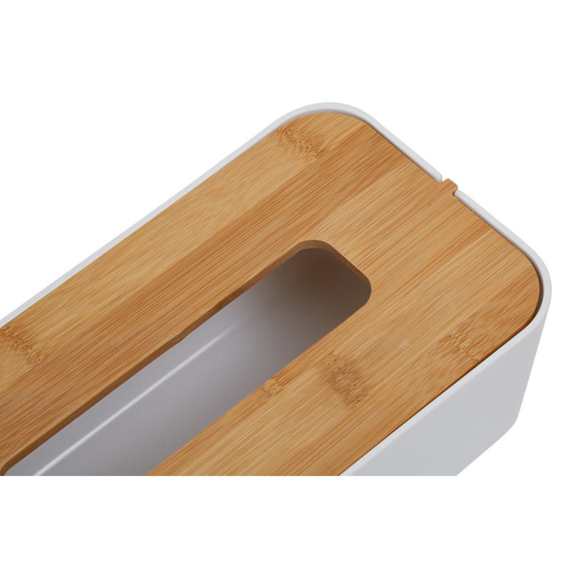 Leist Tissue Box Cover, White