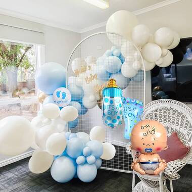 MMTX 38Pcs Baby Shower Decorations Boys, Baby Shower Party