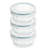 Glass Food Storage - Set of 3 Containers and 3 Lids