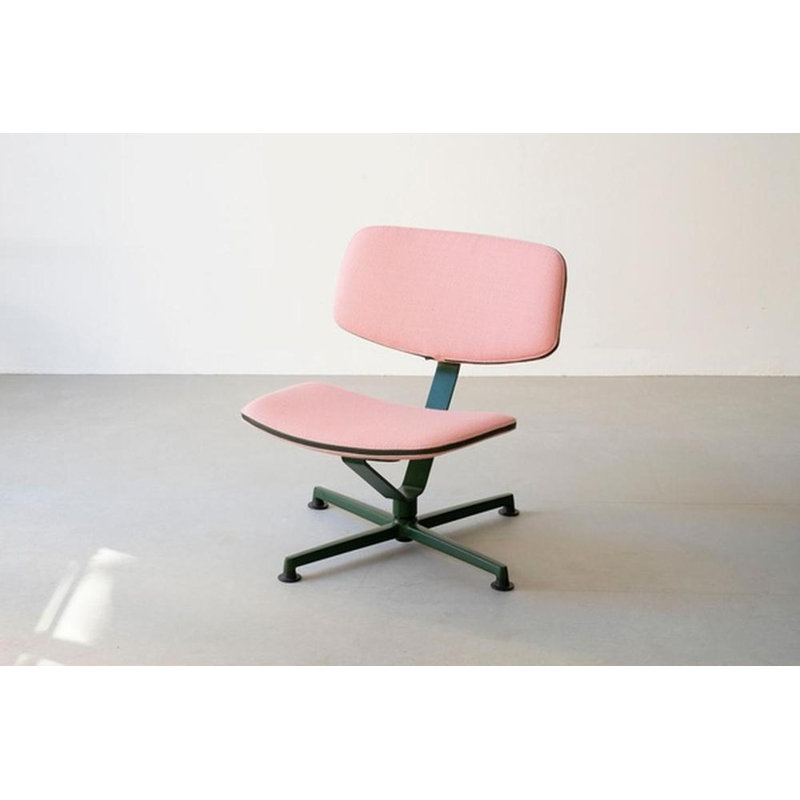 Arba Side Chair, Pink, Dark Green