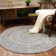 Ociuso Braided Black and White Farmhouse  Area Rug