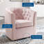 Fauteuil pivotant en velours Performance Prospect-1574749160