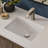Ruvati 16 x 11-3/4 inch Undermount Bathroom Vanity Sink Biscuit Rectangular Porcelain Ceramic with Overflow --93986375