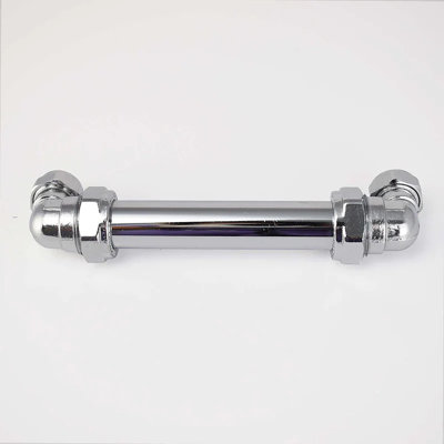 Chrome U Pull Industrial Bolted Detail
