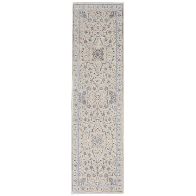 Tapis bleu / beige / gris Brandenburg
