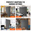 Paravent en tissu à panneau simple 6 pi pour chambre de bureau noir-106502290