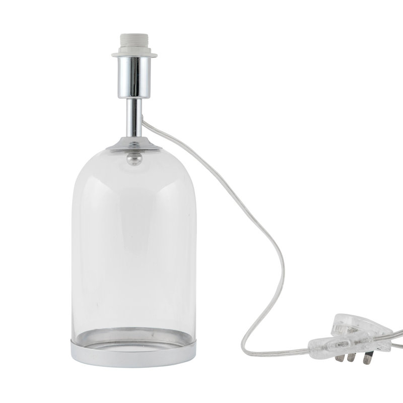 Crothers Metal Lamp Base Lamp, Polished Chrome