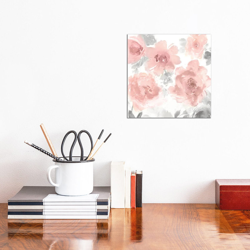 Springtime Pink Blush I by Kelsey Morris - Wrapped Canvas Painting, 30.48 cm H x 30.48 cm W