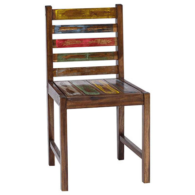 Dining Chairs Accent Side Chair Reclaimed Wood Solid Reclaimed Wood