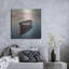 «Wooden Boat On Still Water» par Rey Klimt, art mural en métal