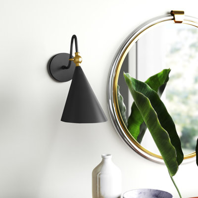 Cogan 1-Light Dimmable Armed Sconce