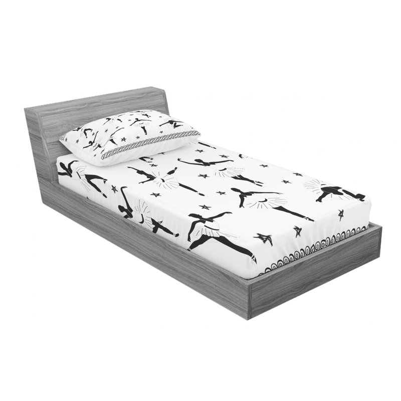 Microfiber Sheet Set, Twin Sheet Set with Fitted Sheet