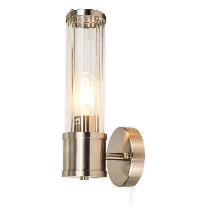 Verdie Armed Sconce, Satin Nickel