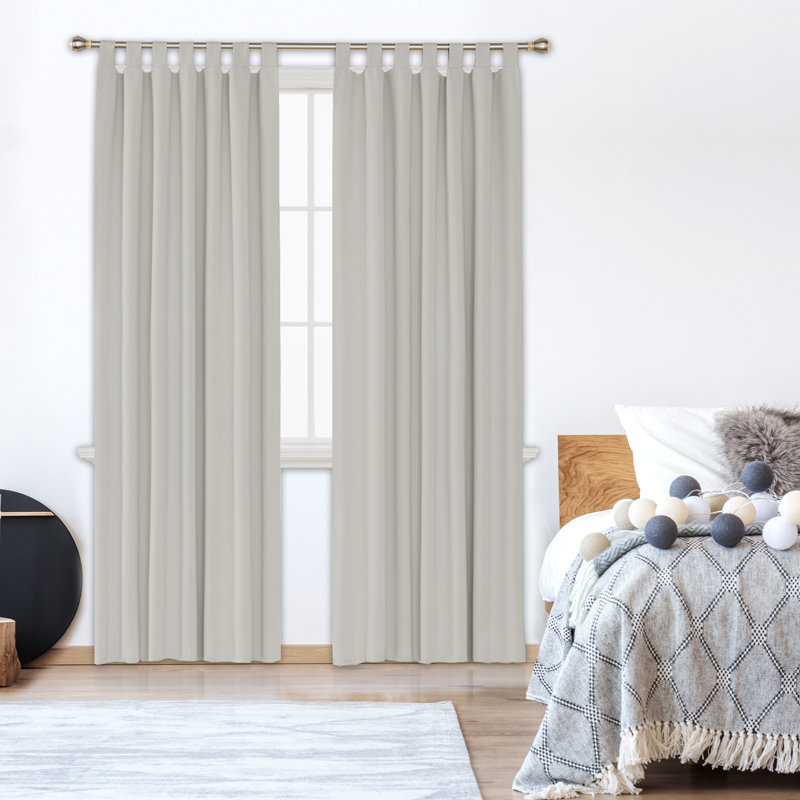 Blackout Curtain Pair, Red, 140 W x 175 D cm