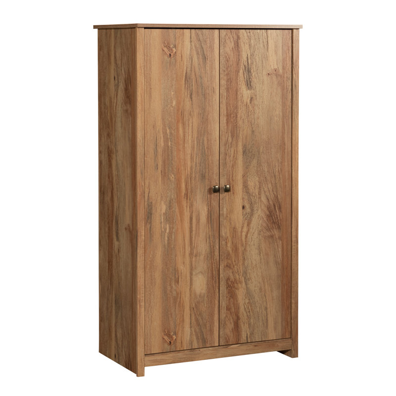 Armoire de rangement 2 portes Gracianna, Brun