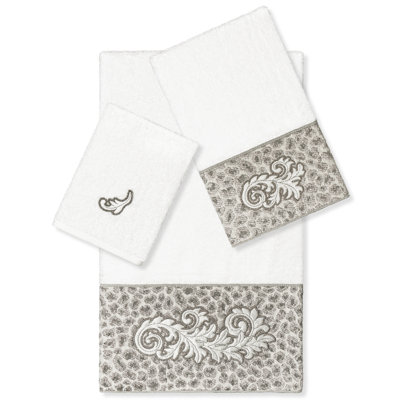 April 3 Piece Turkish Cotton Towel Set