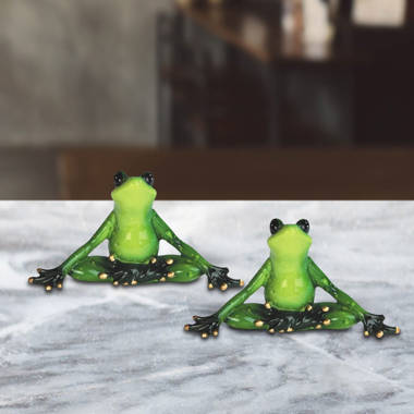 Trinx Jayvionna 5W Yoga Frog with Bobblehead Figurine Unique Gifts