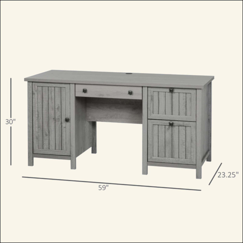 Bureau d'ordinateur de bureau rétro