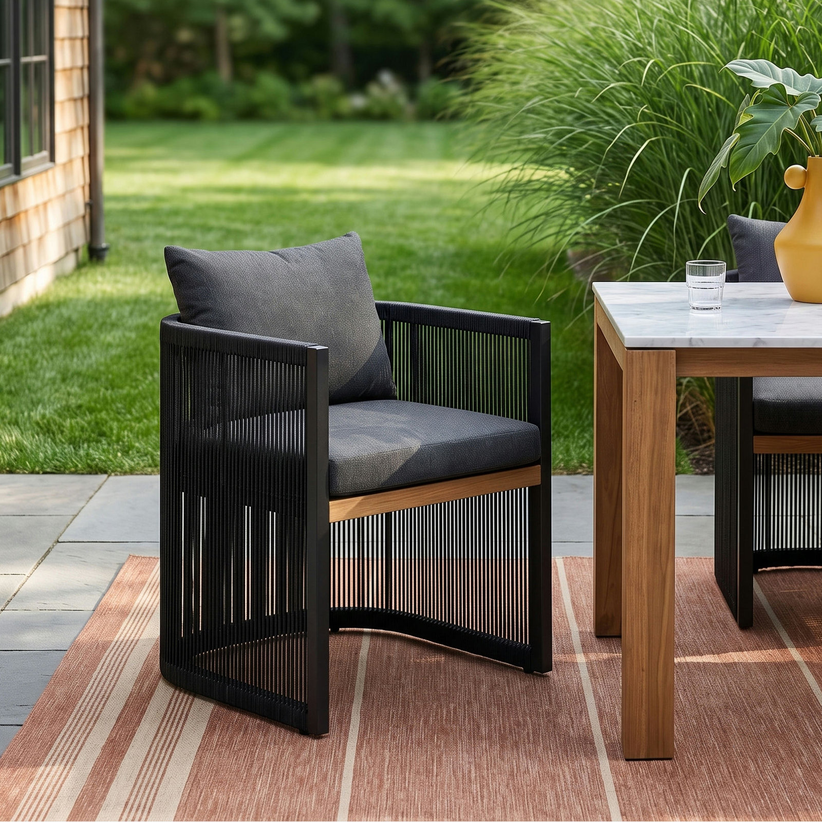 Fifer Teak Patio Armchair