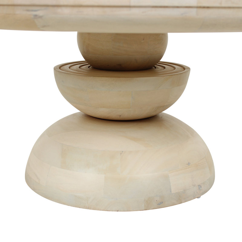 Munich Erlian Solid Wood Pedestal Coffee Table