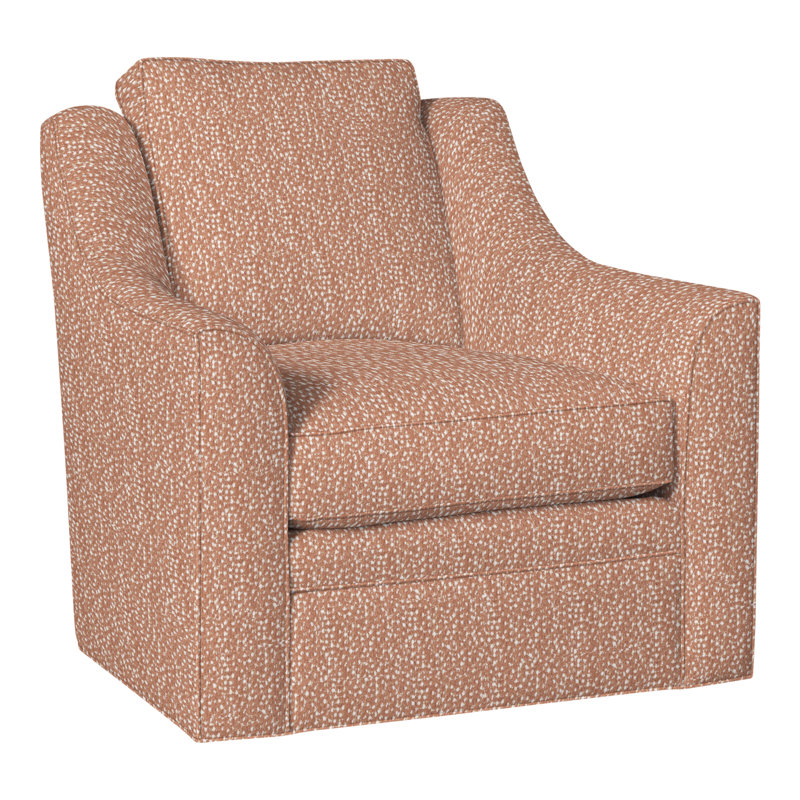 American Bungalow Nicholas Barrel Back Swivel Chair, Perigold Scardino Adobe