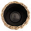 Pot à fleurs rond avec insert en plastique