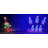 Animated Elf Bowling with Penguin Pins Christmas Lighted Display