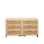 Coin en arc - 6 tiroirs, tablette naturelle