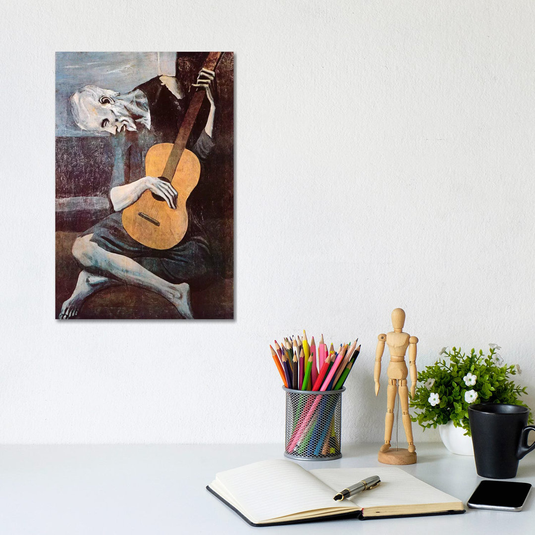 The Old Guitarist by Pablo Picasso - Painting on Canvas