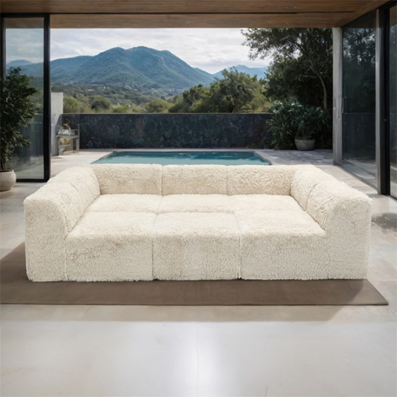 Canapé modulaire 6 pièces Taylor, Sable
