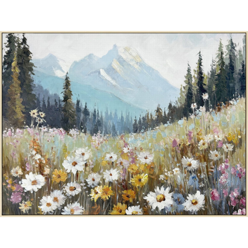 Daisy Peaks, art mural sur toile